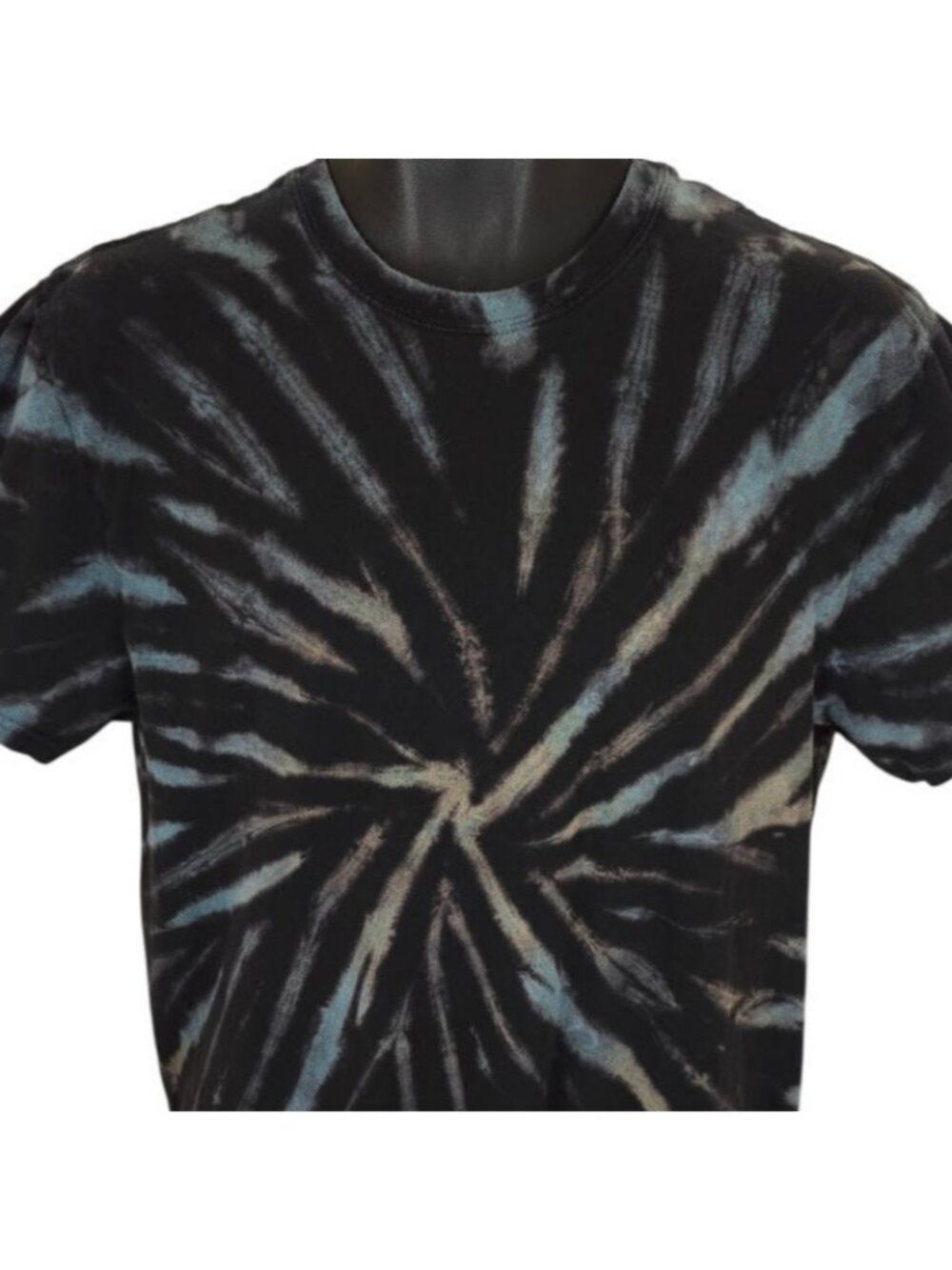 Tie Dye T Shirt Mens Size Medium Black Retro Streetwear